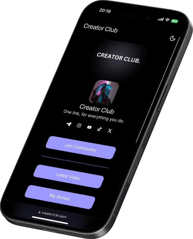 Customizable Creator Website